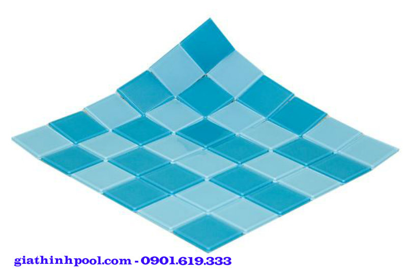 gạch mosaic cho hồ bơi với kích thước 48x48x4