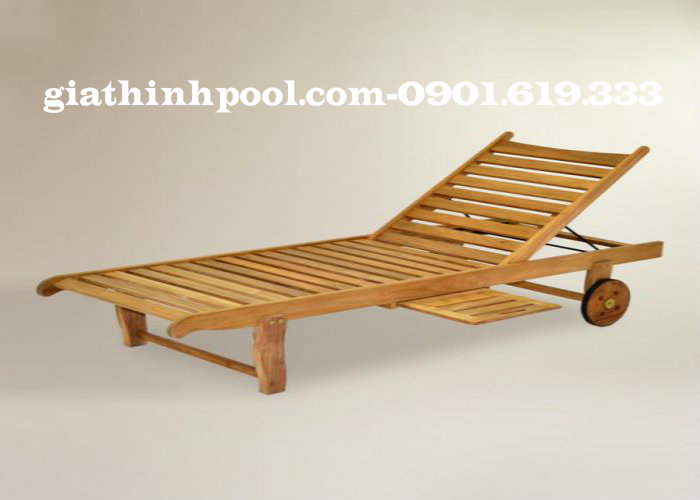 ghế tắm nắng bằng gỗ